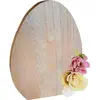 centre de table uf bois fleurs 14x1.8x18.5cm - chaks 11951