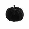 Mini Citrouille en velours diam. 7cm, Noir