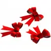 Non communiqué 3 noeuds cadeau plastique velours 10x12.7cm rouge - chaks 12309