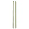 Set de 2 bougies Flambeau 30cm, Vert Sauge