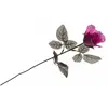 Rose Halloween en tissu sur tige, Violet