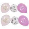 Sachet de 6 Ballons latex Hello Baby ! 27cm, Rose