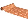 CHEMIN DE TABLE VELOURS GINKGO 28CMX3M TERRACOTTA