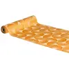 Chemin de table velours Ginkgo, Ambre