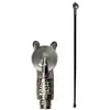 canne noire en métal boule de cristal 93cm - chaks 11844