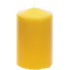 Grande bougie cylindrique 10 cm, Jaune Moutarde