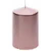 Grande bougie cylindrique 10 cm, métal Rose Gold
