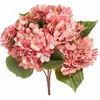 BOUQUET 5 BRANCHES HORTENSIA ARTIFICIEL 41CM ROSE Rose