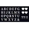 Set de 56 Lettres adhésives et Symboles, Blanc