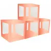 4 CUBES CARTON RIGIDE PERSONNALISABLE 30CM OR ROSE
