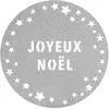RueDeLaFete Lot 6 Sets de table Paillettes Premium 34cm JOYEUX NOËL Et...