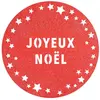 RueDeLaFete Lot 6 Sets de table Paillettes Premium 34cm JOYEUX NOÃR...