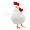 Poule blanche déco 15cm