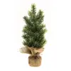 Petit sapin de Noël artificiel réaliste 30cm effet givré, Vert