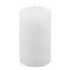 Chaks 13551, Bougie Pilier cylindrique 10cm finition rustique, Blanc