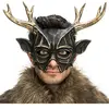 Masque de Cerf noir et bronze