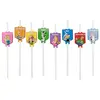 Lot de 8 Pailles en carton avec médaillons 19,6cm Astérix ®