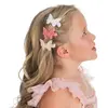 3 barrettes papillon pailleté 5x3.5cm - générique 13466