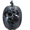CITROUILLE RÉSINE DÉCO SERPENT FLEURI 28.5CM BLEU