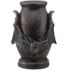 URNE FUNÉRAIRE CHAUVE-SOURIS DÉCO RÉSINE 26CM NOIR