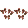 Non communiqué 6 n?'uds polyester tartan 6.5x6cm rouge - générique 13692
