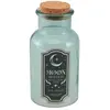 Chaks - Flacon Verre Potion Eau DE Lune 6.5X13.5CM Vert - Décoration spécial Halloween - Thème(s) : Catrina l'ensorceleuse