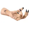 Bougeoir Main de Sorcière tatouée en résine 23cm