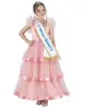 Miss France ©  Deguisement Robe Rose Taille 116cm Pour Enfant