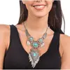 collier de festival bohème ethnique perles bleues - générique 14094