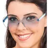 paire de lunettes festives pc coeur bleu adulte - générique 14069-13