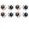 CHAKS Sachet de 8 balles yeux horreur déco 3,5 cm FETE-90250