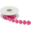 Ruban feutrine coeur de 2 m x 2cm, Fuchsia