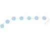 Guirlande Confettis 5cm, longueur 4m Bleu pastel