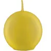 Bougie Boule 6cm diam, métal Or