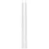 CHAKS Lot de 2 Bougies Flambeau blanche Halloween 30 cm