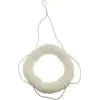 Bouée tissu déco à suspendre ivoire, 16cm