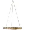 Structure ronde en bois et cannage à suspendre ˜ 54cm