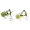 Lapin dans avion métal ressort Déco 8,5cm, Vert/Jaune