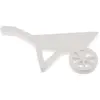 Centre de table Brouette bois blanc 31cm