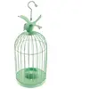Petite Cage métal oiseau Photophore, Pistache