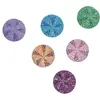 Sachet 12 Confettis pailletés multicolores ronds 3cm