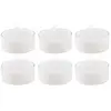 Set de 6 Bougies chauffe-plat, Blanc