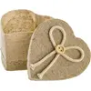 Chaks 80300, Set de 4 Contenants lin Coeur 6cm