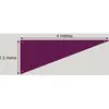 Tenture de plafond Triangle, Prune