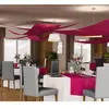 Set 3 tentures de plafond Voile triangle, FUCHSIA