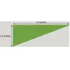 Tenture de plafond Triangle, Vert
