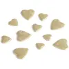 Chaks CONFETTIS COEURS 3D RÉSINE 50G OR