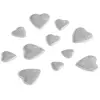 Sachet de 50g de Coeurs 3D, Argent