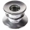 LOT de 12 bougeoirs Suede, Chrome brillant argent