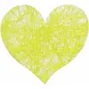 Sachet de 100 Coeurs Romance, Vert lime